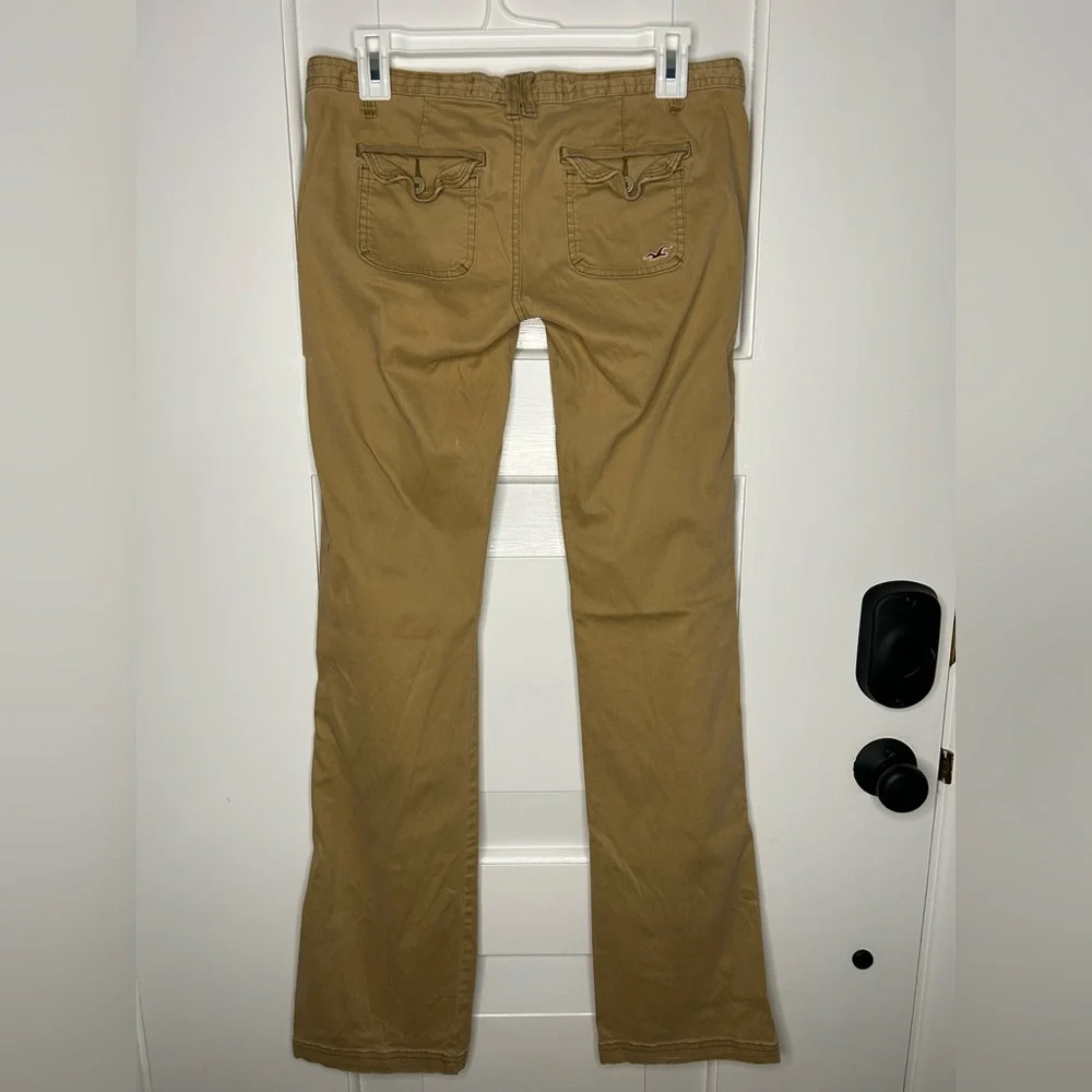Y2K Hollister Low Rise Flare Khaki Utility Pants - Picture 6 of 14